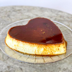Heart Flan plain
